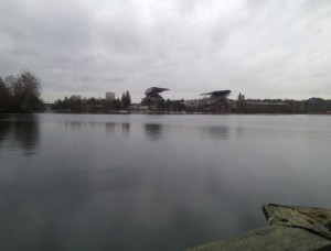 Husky Stadium from Washington Park